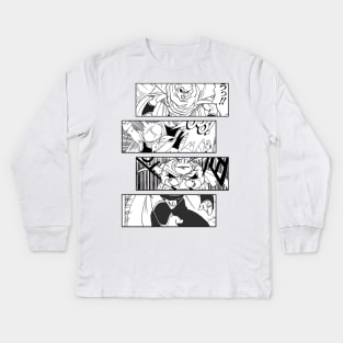 Majin Buu Dragon Ball Doragon Boru Manga Panel Kids Long Sleeve T-Shirt